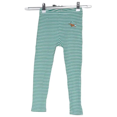 Leggings (Groen, Wit) van Kauf Dich Glücklich Elastaan, Organisch katoen