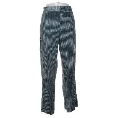 Pantalon (Blanc, Vert) de Marimekko x Uniqlo Coton
