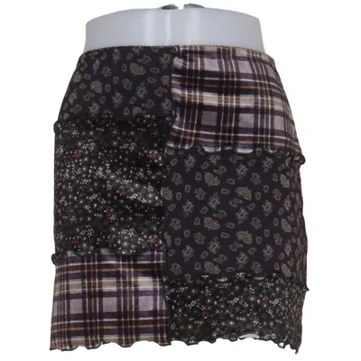 Nederdel (Sort, Brun, Flerfarvet) fra Urban Outfitters Elastan, Polyester