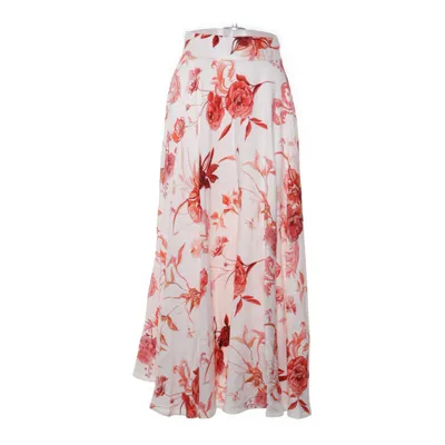 Långkjol (Vit, Flerfärgad) från H&M Trend Viskos