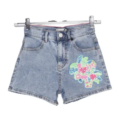 Short en jean (Bleu, Multicolore) de Billieblush Coton, Élasthane, Polyester