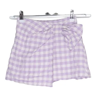 Skort (Lila, Wit) van Zara Polyester, Viscose