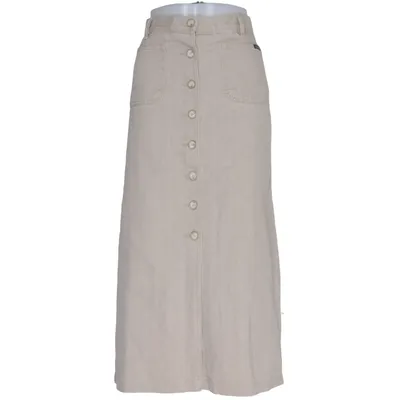 Jeansnederdel (Beige) fra Prêt à Porter Bomuld