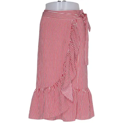Wrap skirt (Red, White) from Club Monaco