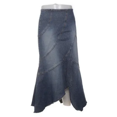 Jeanskjol (ORCHID LONG SKIRT) från VILA Denim Bomull, Elastan