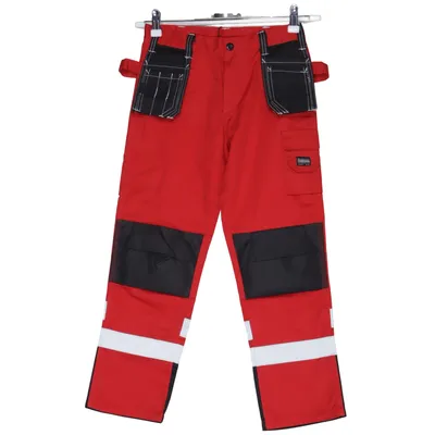 Arbetsbyxor (Röd, Svart, Flerfärgad) från Bluewear Bomull, Polyester