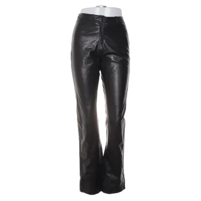 Leren broek (Zwart) van Saki Polyester
