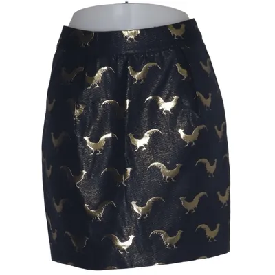 Skirt (Black, Gold) from Holly & Whyte by Lindex Cotton, Polyester