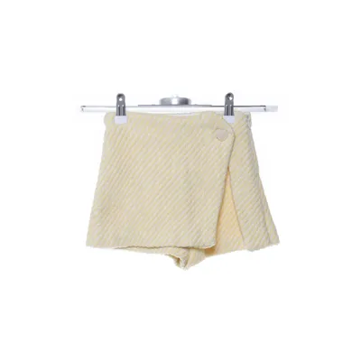 Skort (Yellow, White) from Zara Cotton, Polyester