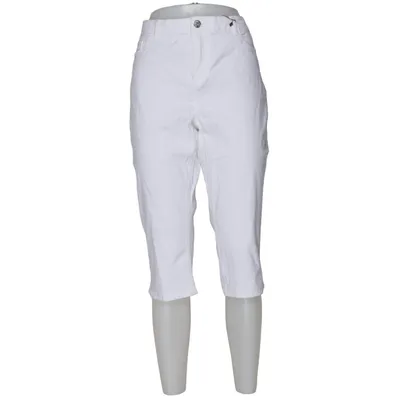 Driekwart broek (Wit) van Esmara Elastaan, Gerecycled katoen
