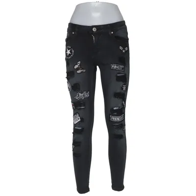 Jeans (Svart) från Fashion Elastan, Polyester, Viskos