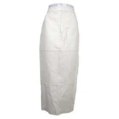 Läderkjol (Vit) från ASOS Design Polyester, Skinn