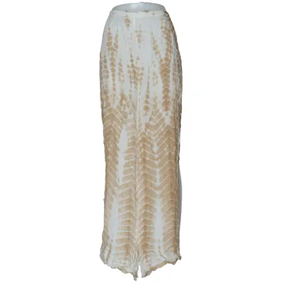 Pantalon portefeuille (Beige, Blanc) de Reds Viscose