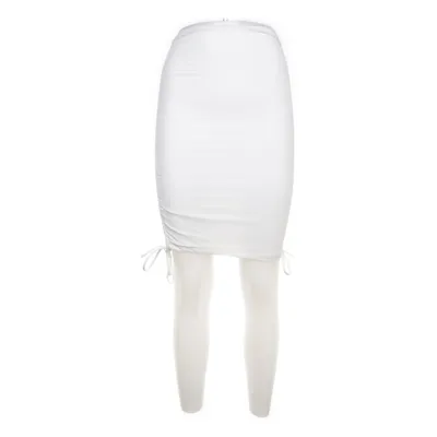 Nederdel (Hvid) fra Fashion Nova Elastan, Nylon, Polyester
