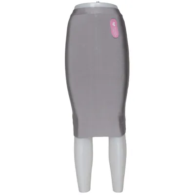 Kokerrok (Grijs) van Borninstockholm Elastaan, Polyamide, Viscose