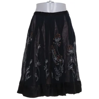 Kjol (Svart, Flerfärgad) från Rützou Bomull, Viskos