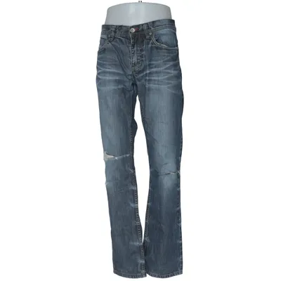 Jeans (Blå) fra 1953 Denim Brand Bomuld, Læder
