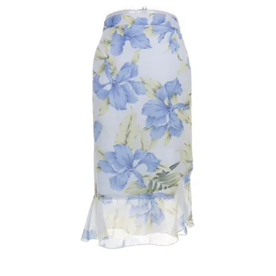 Skirt (Blue, Multicolored) from Kingfield