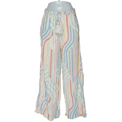 Palazzo pants (White, Multicolored) from Elan Cotton, Viscose