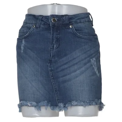 Jupe en jean (Bleu) de Happy Holly Coton, Élasthane