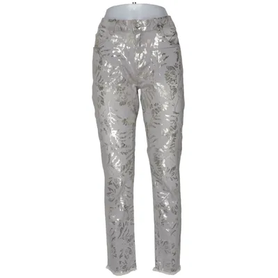 Jean (Gris, Or) de Dine'n' Dance Coton, Élasthane, Polyester