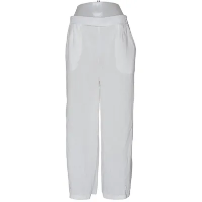 Pantalon patte d'éléphant (Blanc) de Amalia Polyester