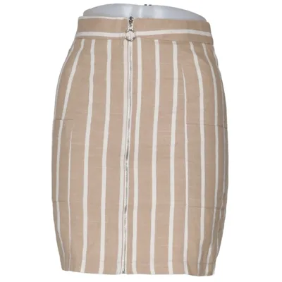 Kjol (Beige, Vit) från Nicci Hernestig x NA-KD Bomull, Polyester