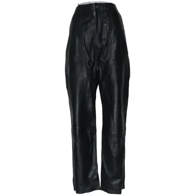 Læderbukser (Sort) fra Deadwood Læder, Genanvendt polyester