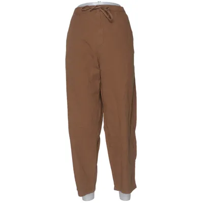 Chinos (Brown) from Zara Cotton, Linen