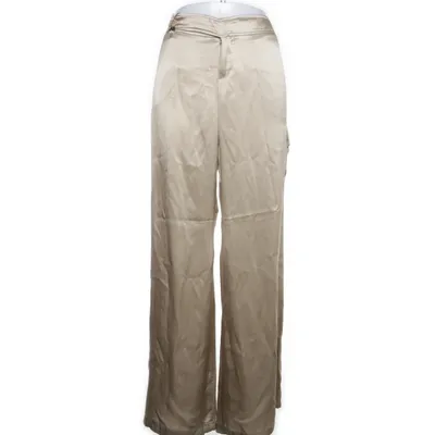 Pantalon patte d'éléphant (Or, Beige) de BSB Collection Soie