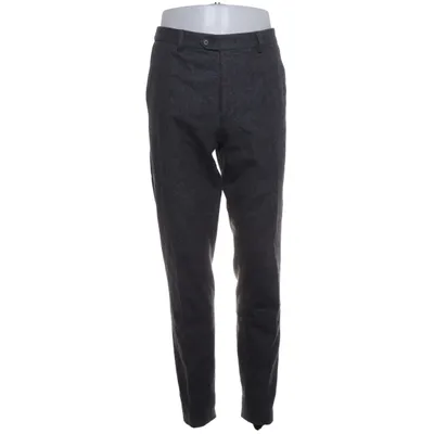 Kostuumbroek (Grijs) van Oscar Jacobson Polyester, Wol