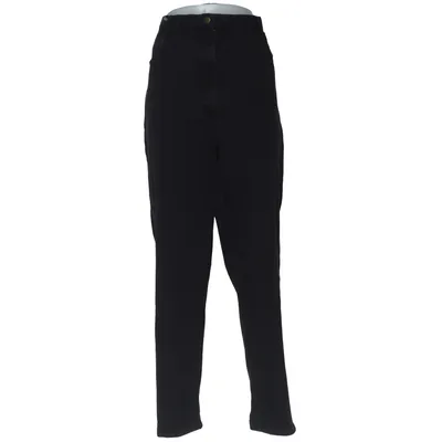 Chinos (Black) from Casual Woman Cotton, Elastane