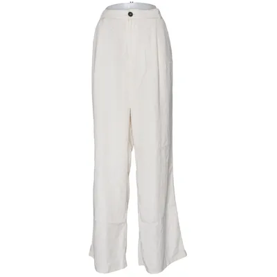 Palazzo broek (Beige) van Zara Lyocell, Polyester