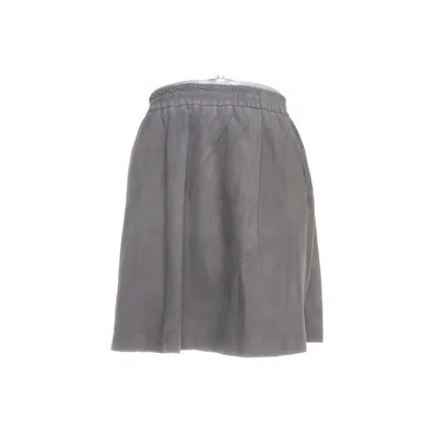 Leather skirt (Gray) from Denim Hunter Suede, Leather, Polyester