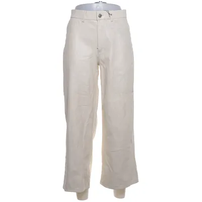 Palazzo broek (ONLMADISON HW WIDE CROP FAUX LEATHER PNT) van ONLY Blue Denim Polyester, Polyurethaan