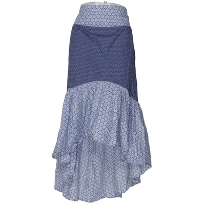 Jupe longue (Bleu, Blanc) de Smudj Coton