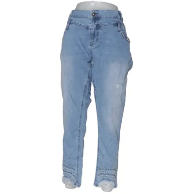 Jean (Bleu) de Tredy Coton, Élasthane, Polyester