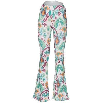 Byxor (Vit, Flerfärgad) från By Clara Elastan, Polyester