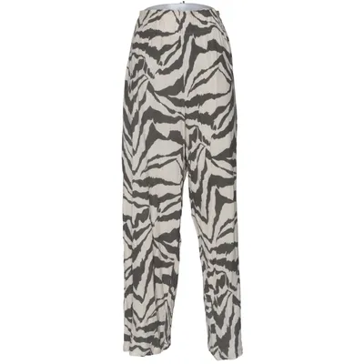 Pantalon patte d'éléphant (Beige, Vert) de H&M Viscose