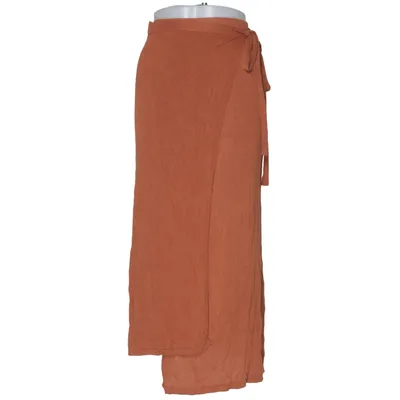 Jupe portefeuille (Marron) de Lindex Élasthane, Viscose
