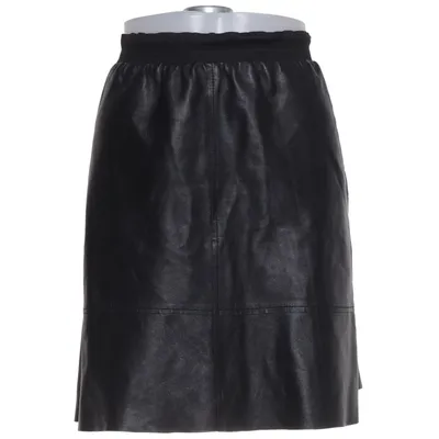 Läderkjol (Grå) från Selected Femme Jeans Skinn, Polyester