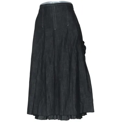 Denim skirt (Gray) from Prêt à Porter Cotton, Polyester, Viscose