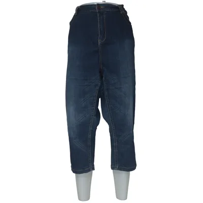 Pantacourt (Nille) de Denim Identity by Zizzi Coton, Élasthane, Polyester