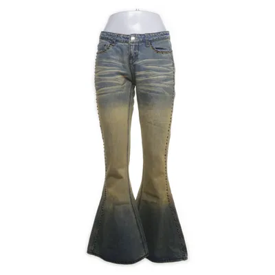 Jeans (Blue, Yellow) from Jaded London Cotton, Polyester