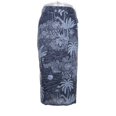 Wikkelrok (Blauw, Meerkleurig) van Desmond & Dempsey x H&M Linnen, Viscose