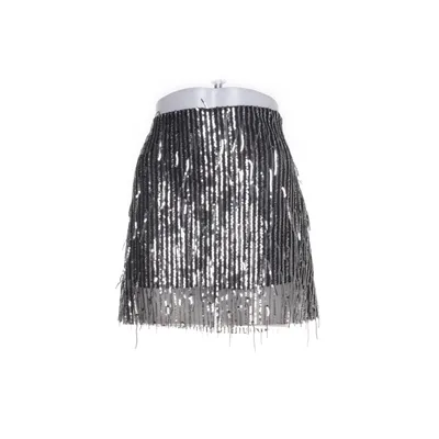 Kjol (Svart, Silverfärgad) från Zara Polyester, Elastan