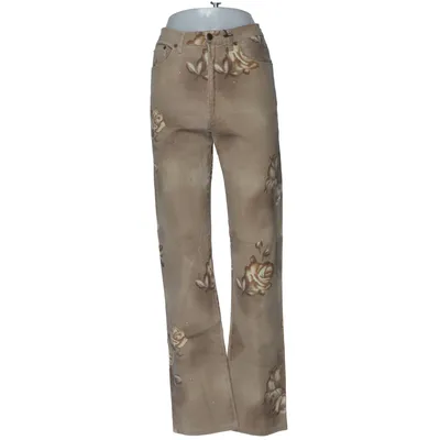 Jeans (Braun) von Angelo Marani Baumwolle, Leinen