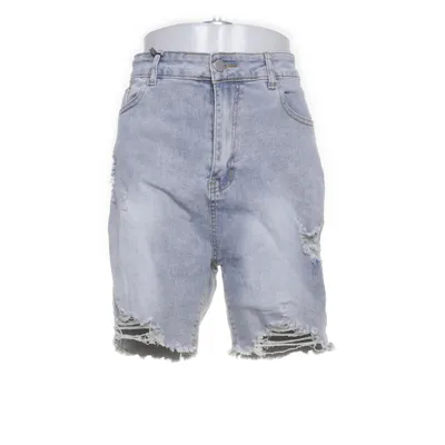 Denim shorts (Blauw) van Shein Curve Katoen, Elastaan, Polyester