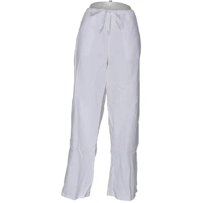 Bukser (Hvid) fra Gina Tricot Bomuld, Linned