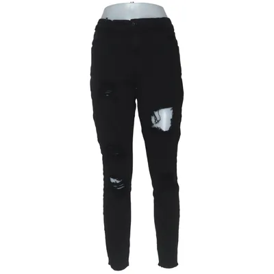 Spijkerbroek (Zwart) van Mango Denim Katoen, Elastaan, Modal